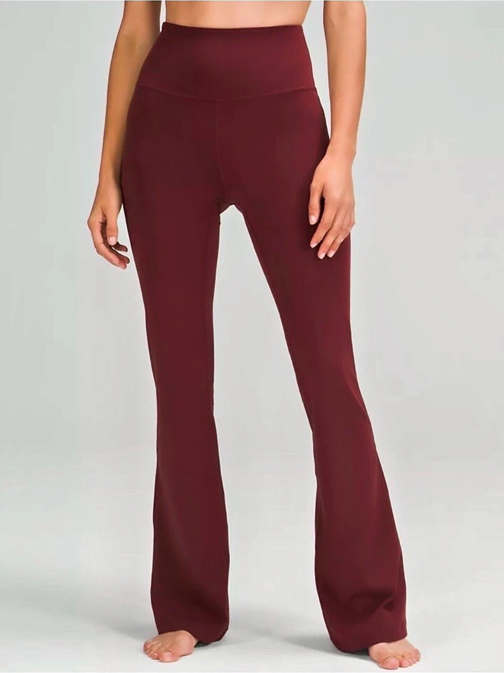 Yogalicious Flare Athletic Pants Red Medium Like New